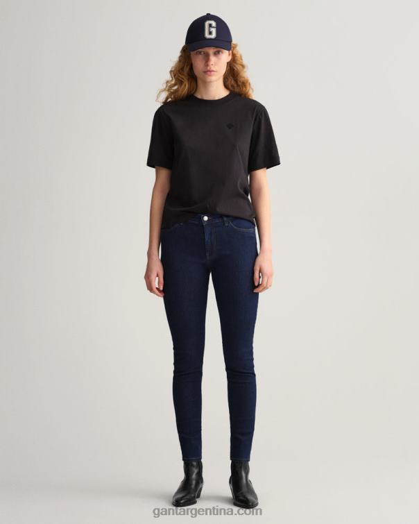 GANT mujer azul oscuro jeans nella skinny índigo travel P0P02747
