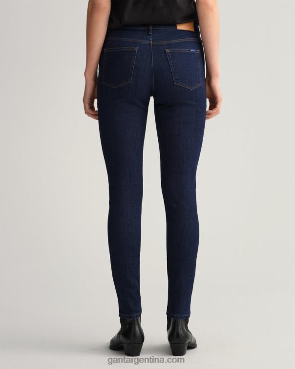 GANT mujer azul oscuro jeans nella skinny índigo travel P0P02747