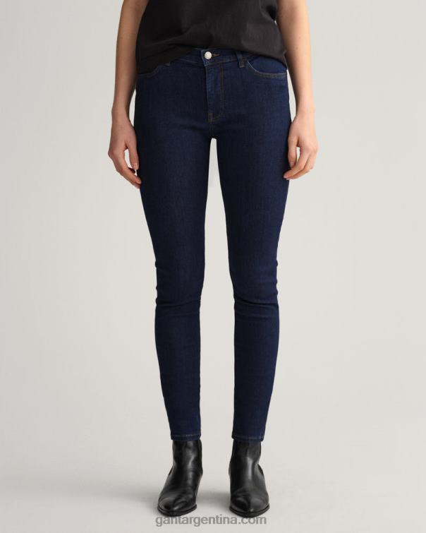 GANT mujer azul oscuro jeans nella skinny índigo travel P0P02747