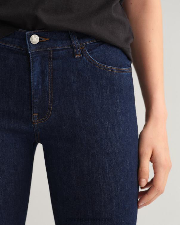 GANT mujer azul oscuro jeans nella skinny índigo travel P0P02747
