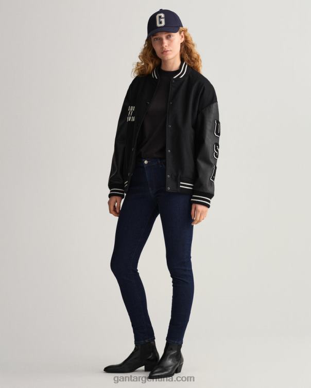 GANT mujer azul oscuro jeans nella skinny índigo travel P0P02747