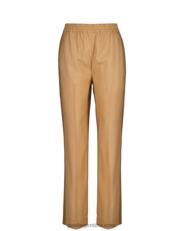 GANT mujer beige caramelo pantalones rectos P0P02741