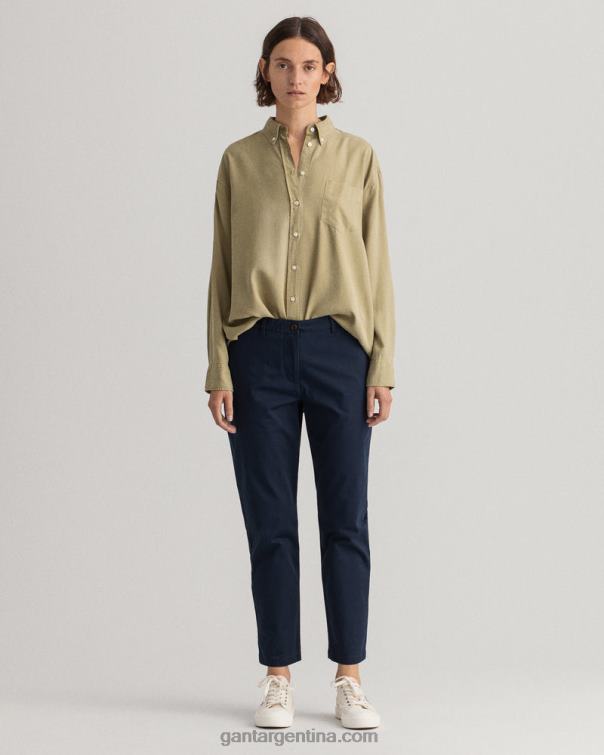 GANT mujer marina chinos clásicos de corte slim de fryda P0P02748