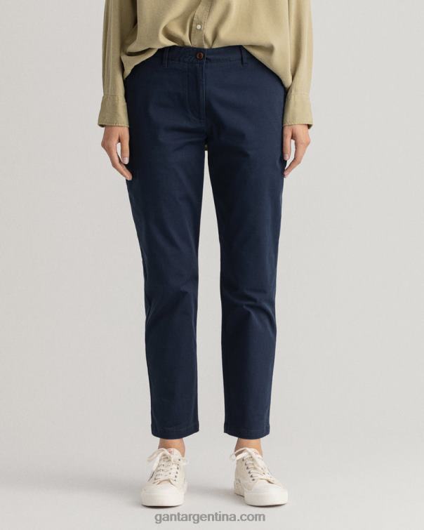 GANT mujer marina chinos clásicos de corte slim de fryda P0P02748