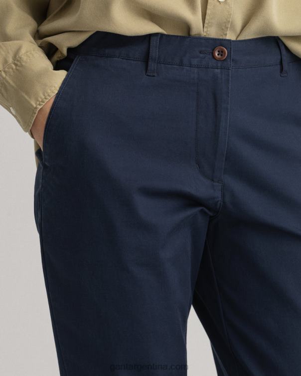GANT mujer marina chinos clásicos de corte slim de fryda P0P02748