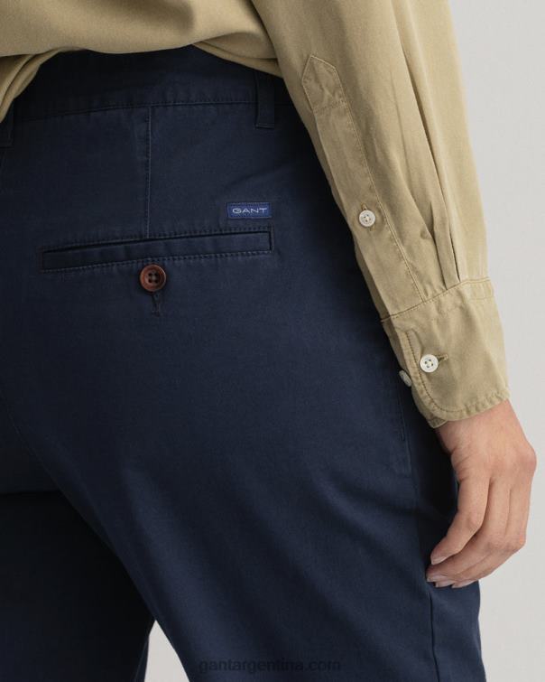 GANT mujer marina chinos clásicos de corte slim de fryda P0P02748