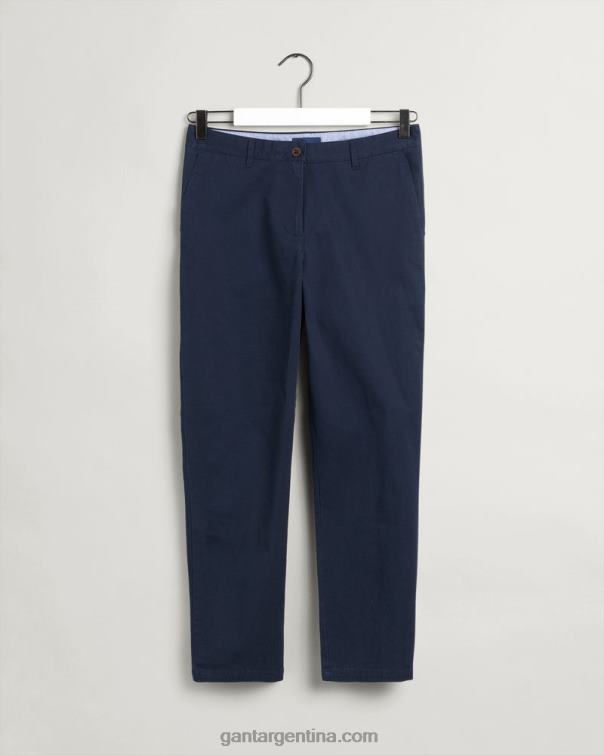 GANT mujer marina chinos clásicos de corte slim de fryda P0P02748