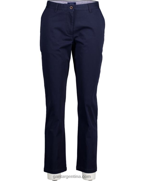 GANT mujer marina chinos clásicos de corte slim de fryda P0P02748