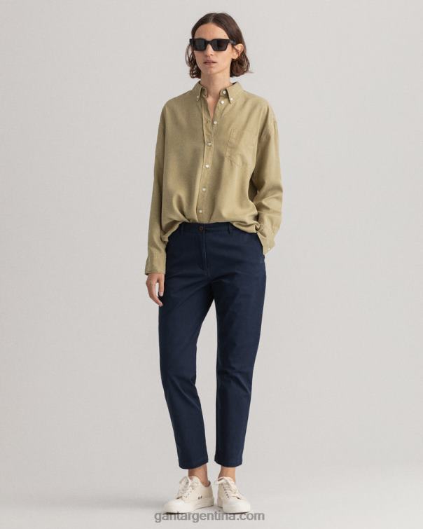 GANT mujer marina chinos clásicos de corte slim de fryda P0P02748