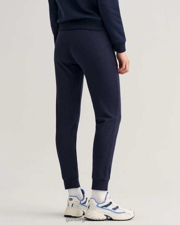 GANT mujer noche azul pantalones de chándal con logo P0P02734