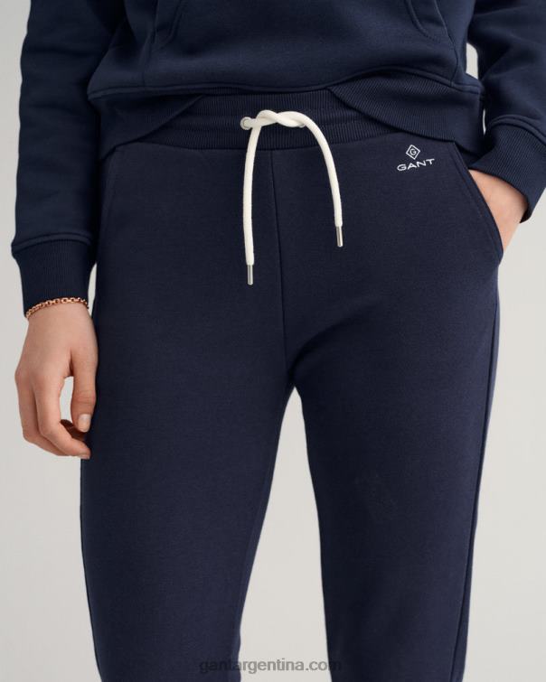 GANT mujer noche azul pantalones de chándal con logo P0P02734