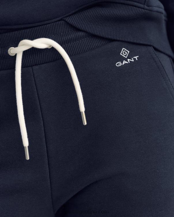 GANT mujer noche azul pantalones de chándal con logo P0P02734