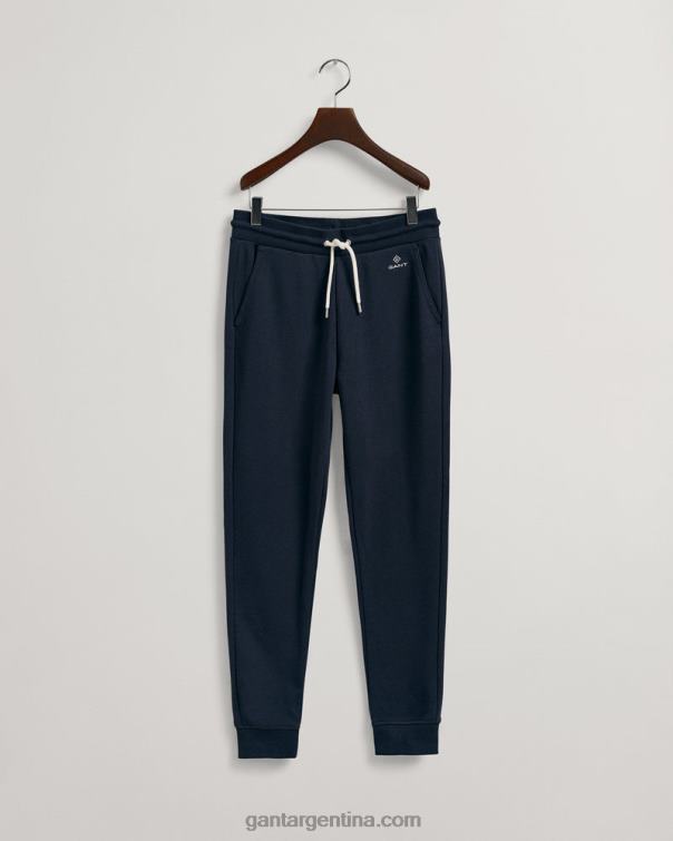 GANT mujer noche azul pantalones de chándal con logo P0P02734