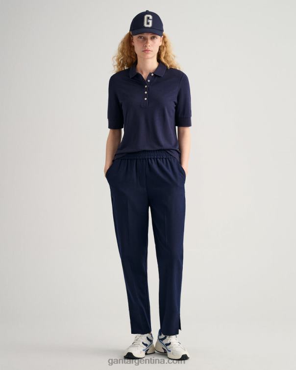 GANT mujer noche azul pantalones tapered pull-on P0P02744