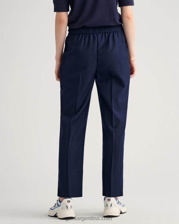 GANT mujer noche azul pantalones tapered pull-on P0P02744