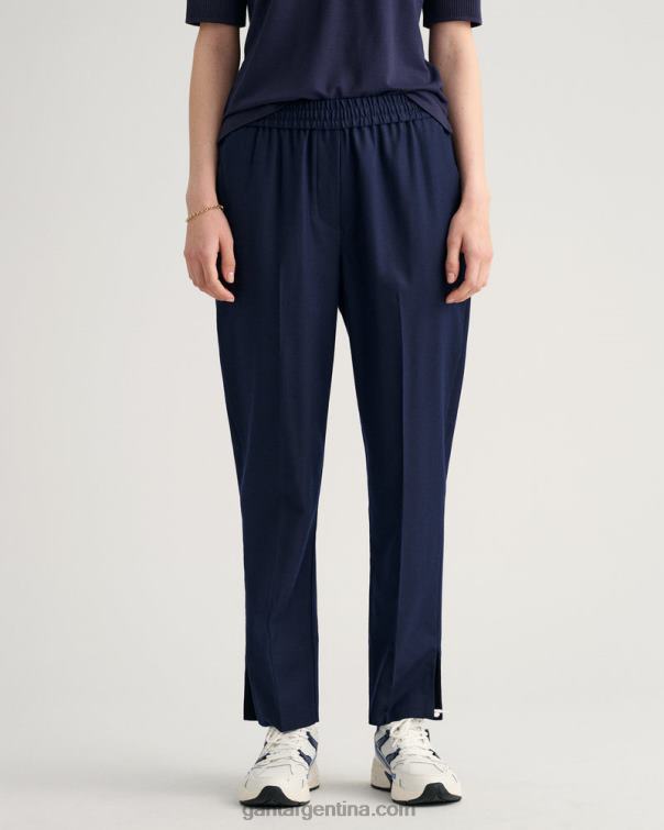 GANT mujer noche azul pantalones tapered pull-on P0P02744