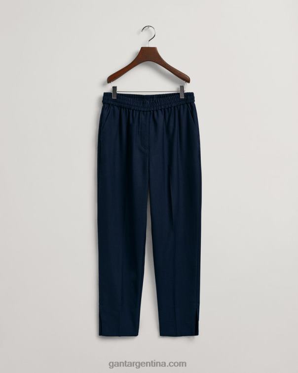 GANT mujer noche azul pantalones tapered pull-on P0P02744