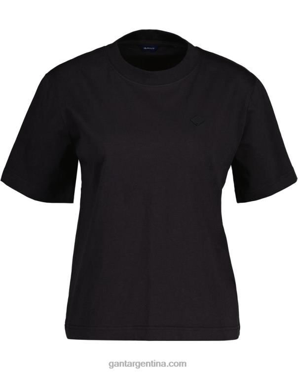 GANT mujer ébano negro icono g camiseta esencial P0P02606