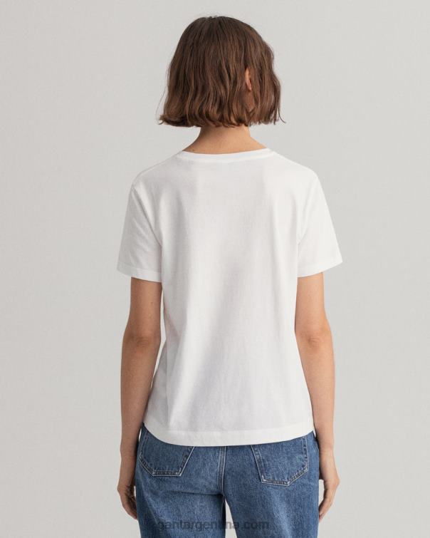 GANT mujer blanco camiseta original P0P02617
