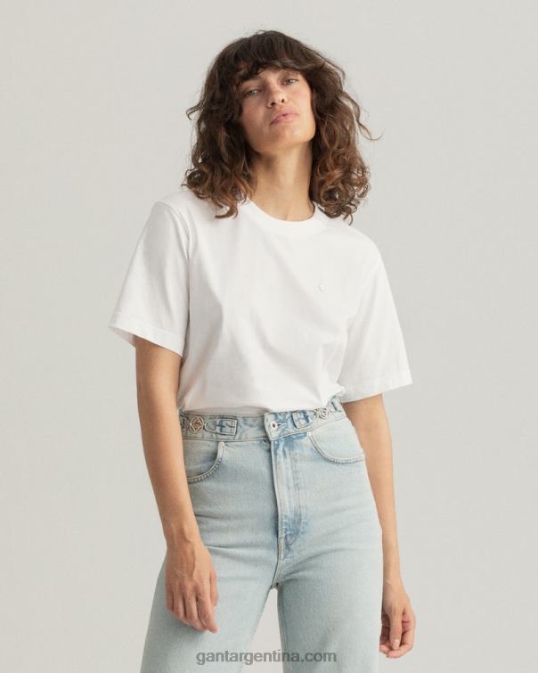 GANT mujer blanco icono g camiseta esencial P0P02601