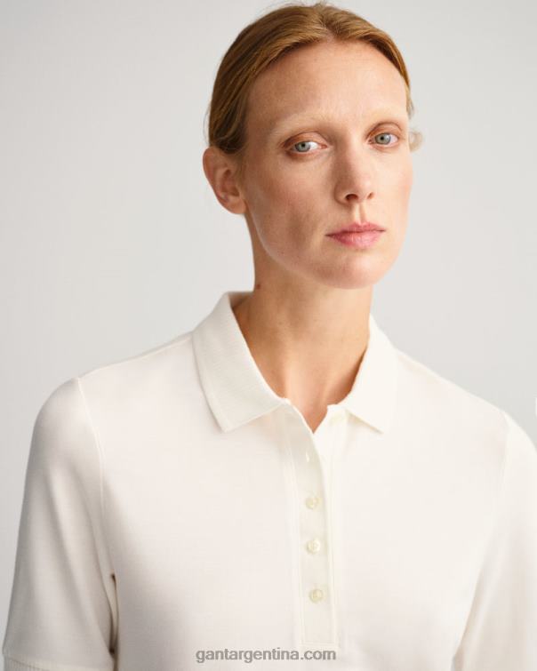 GANT mujer cáscara de huevo polo de piqué con detalle en el cuello P0P02605