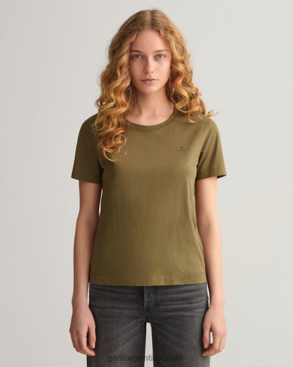 GANT mujer cazador verde camiseta original P0P02628