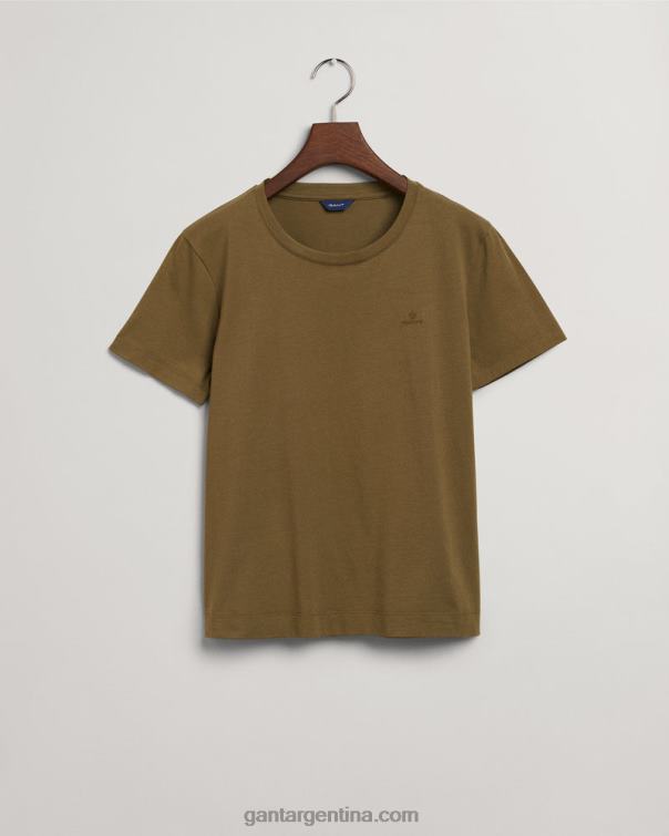 GANT mujer cazador verde camiseta original P0P02628