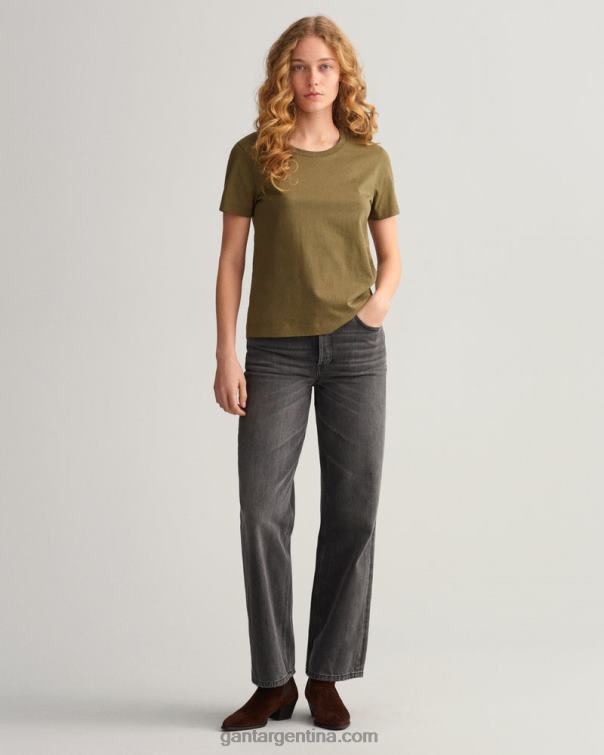 GANT mujer cazador verde camiseta original P0P02628