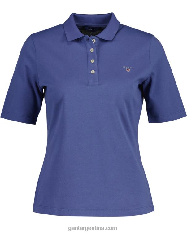 GANT mujer huracán azul polo de piqué de manga larga y corta original P0P02633