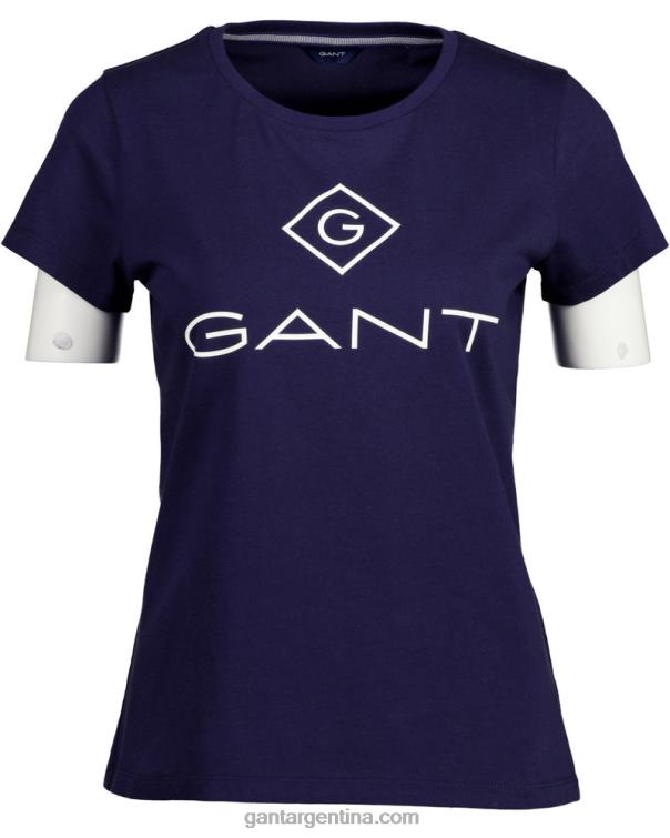 GANT mujer noche azul camiseta con logo P0P02621