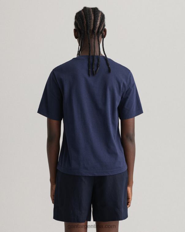 GANT mujer noche azul icono g camiseta esencial P0P02604