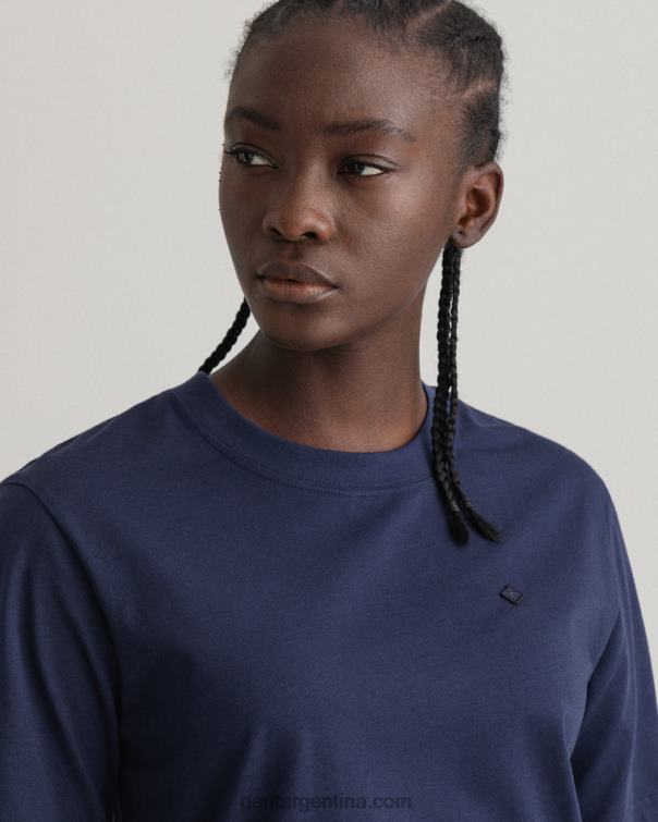 GANT mujer noche azul icono g camiseta esencial P0P02604