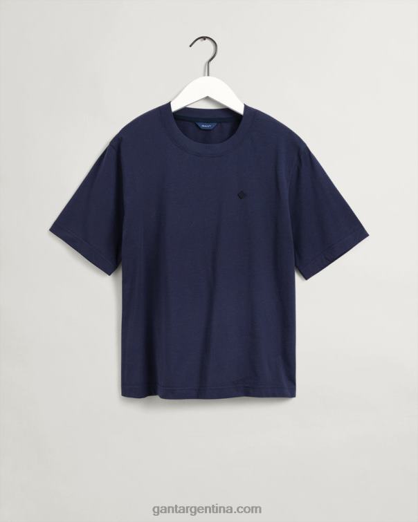 GANT mujer noche azul icono g camiseta esencial P0P02604