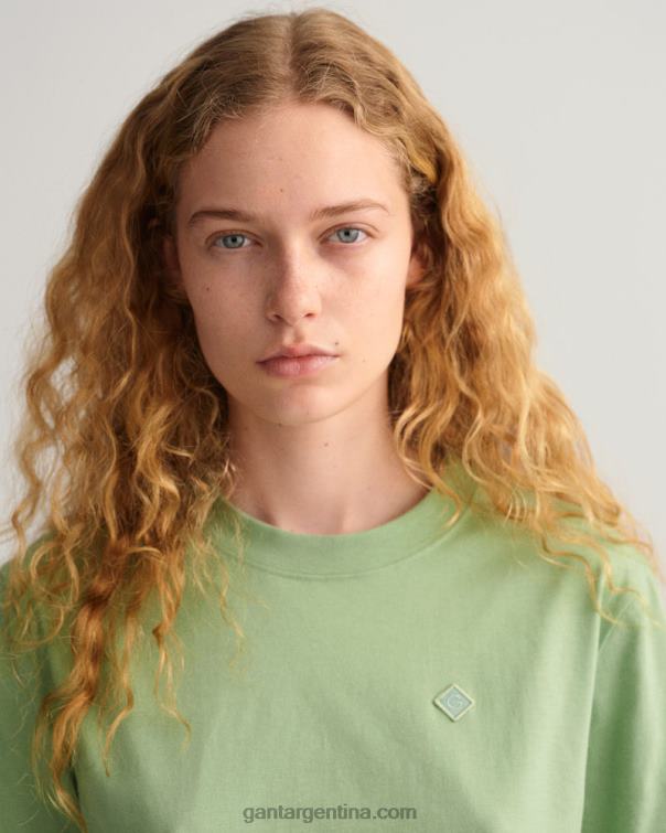 GANT mujer verde eucalipto icono g camiseta esencial P0P02603