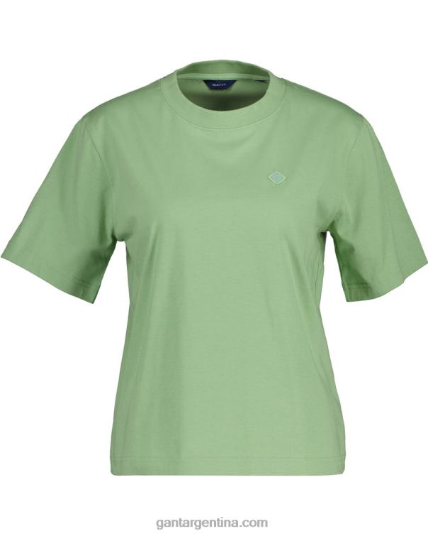 GANT mujer verde eucalipto icono g camiseta esencial P0P02603