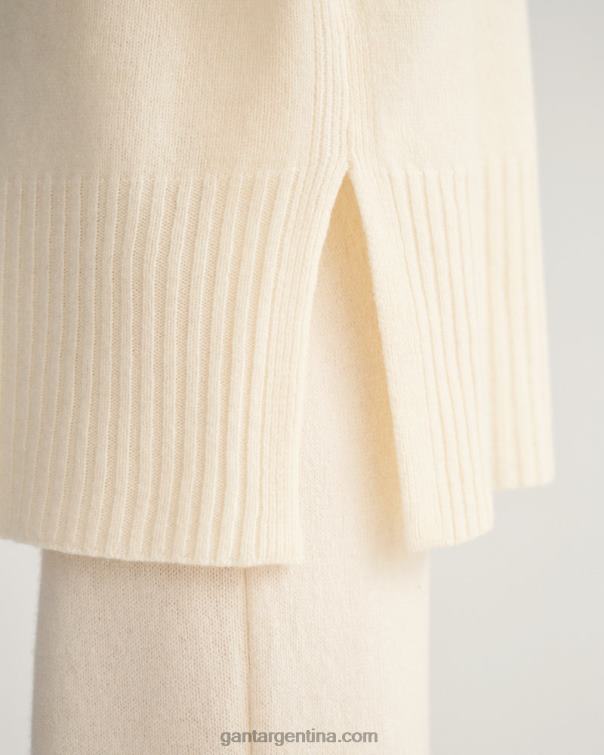 GANT mujer crema jersey de salón con cuello vuelto P0P02676