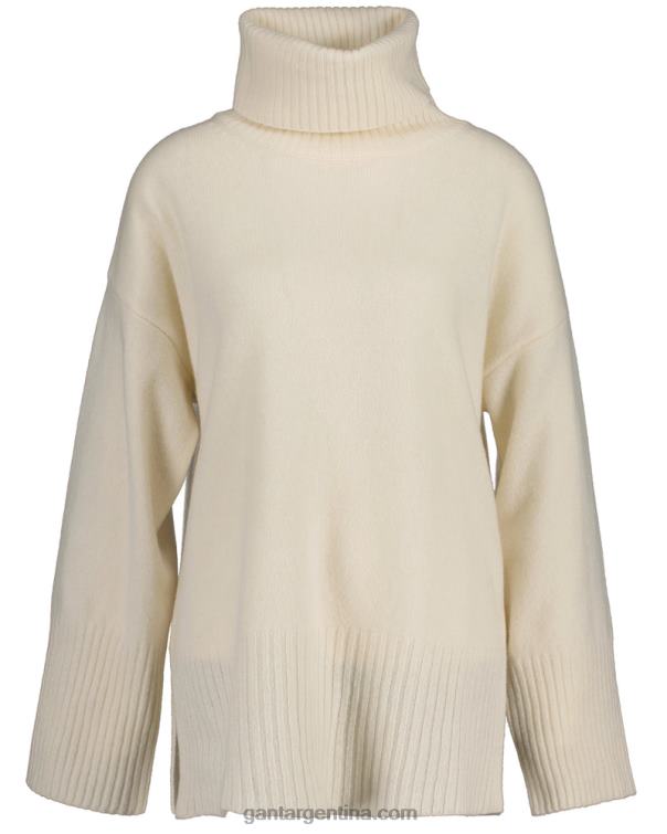 GANT mujer crema jersey de salón con cuello vuelto P0P02676
