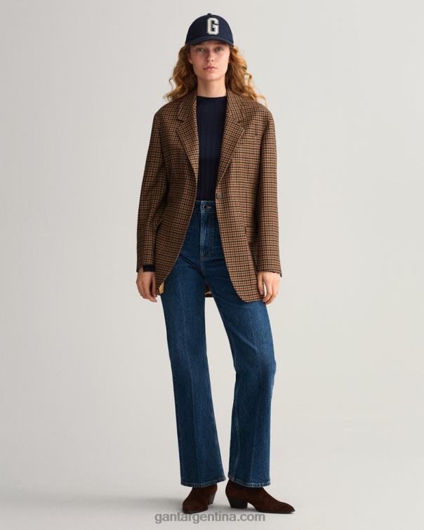 GANT mujer noche azul top tejido de canalé P0P02697