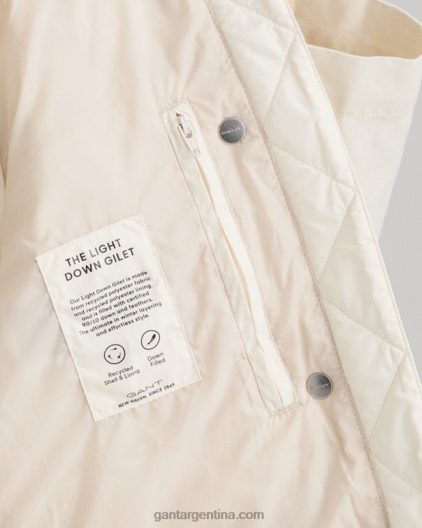 GANT mujer crema chaleco ligero P0P02756
