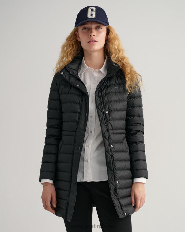GANT mujer negro abrigo ligero P0P02761